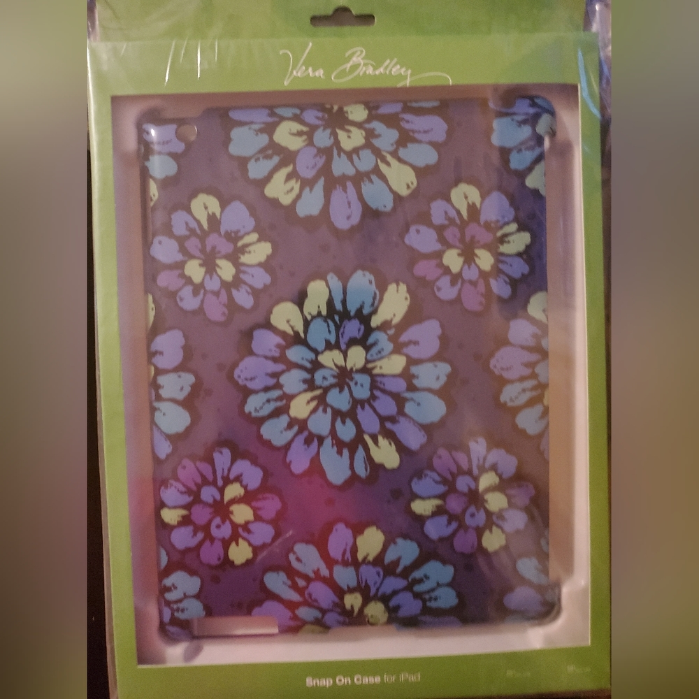 VERA BRADLEY INDIGO POP SNAP ON CASE FOR IPAD 2 AND 3 NWT